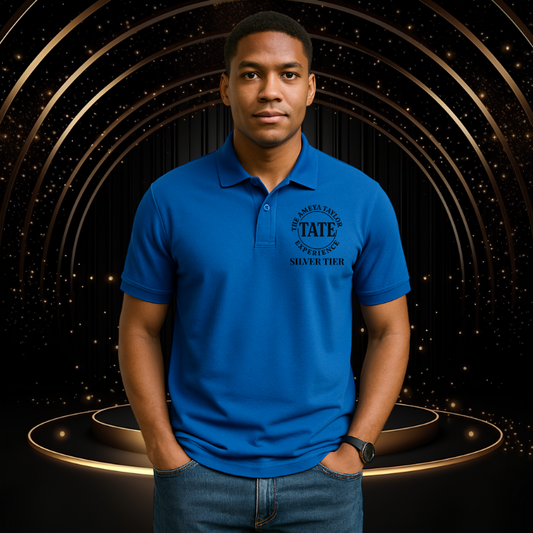 Men’s Piqué Polo, Classic Fit Polo Shirt, Vibrant Blue Men’s Polo, Everyday Casual Polo, The Ameya Taylor Experience