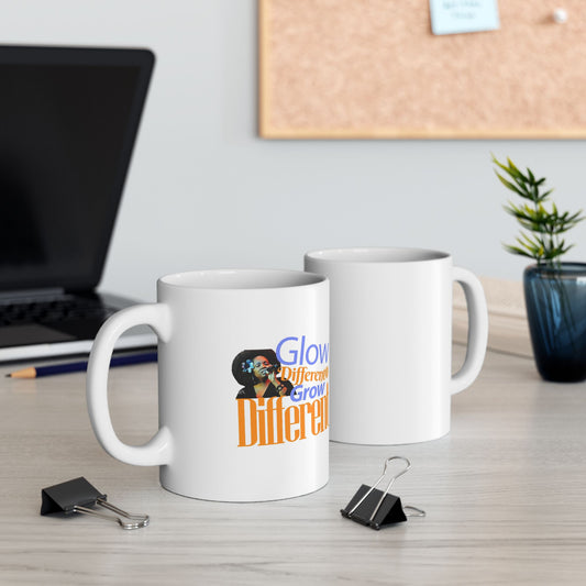 Inspirational Ceramic Mug, Afro Woman Coffee Cup, Motivational Drinkware Gift, Empowering Morning Mug, The Ameya Taylor Experience