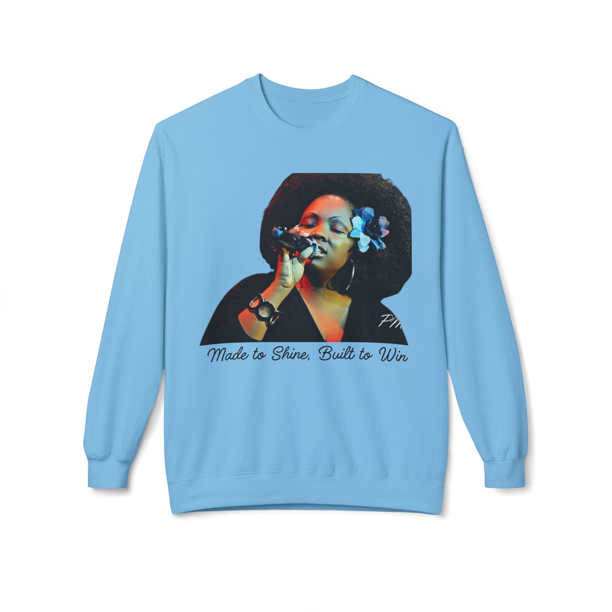 Made to Shine Sweatshirt, Inspirational Crewneck Pullover, Motivational Fleece Sweatshirt, Unisex Confidence Apparel