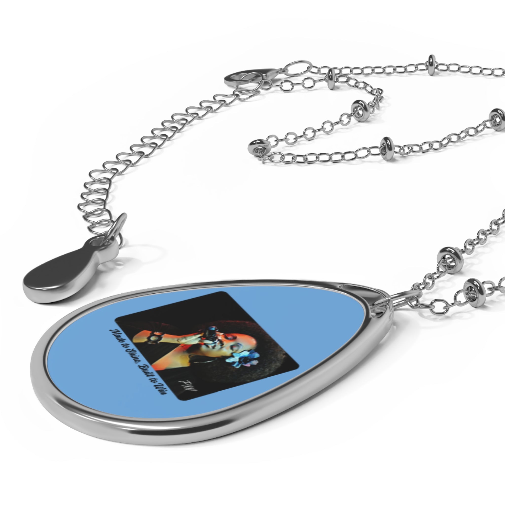 Inspirational Oval Necklace, Music & Soulful Vibes Necklace, Empowering Jewelry Gift, Motivational Necklace for Music Lovers, The Ameya Taylor Experience