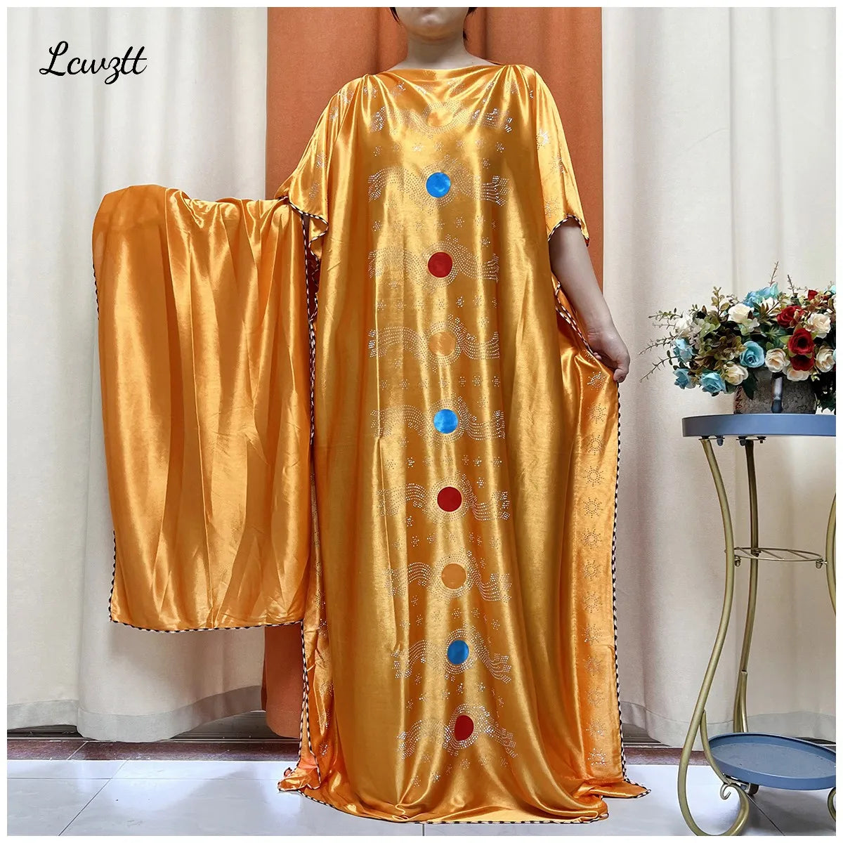 Quality Abaya For Women | Kaftan Clothing With Scarf | Women Silk Dress | MooMoo Dress For Luxury Women