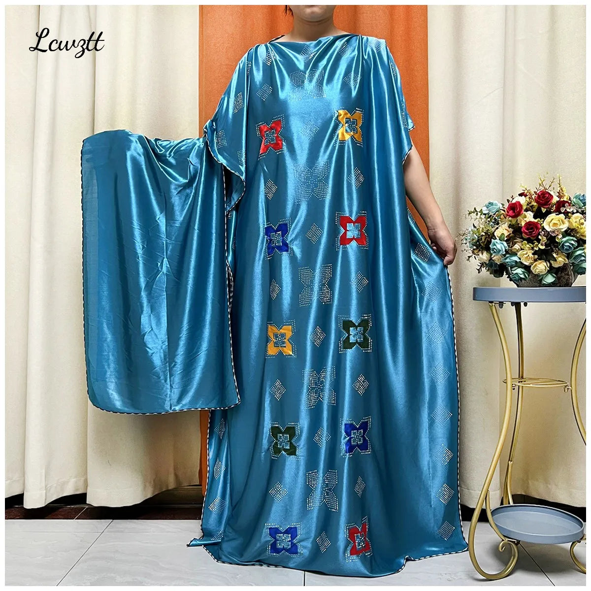 Quality Abaya For Women | Kaftan Clothing With Scarf | Women Silk Dress | MooMoo Dress For Luxury Women