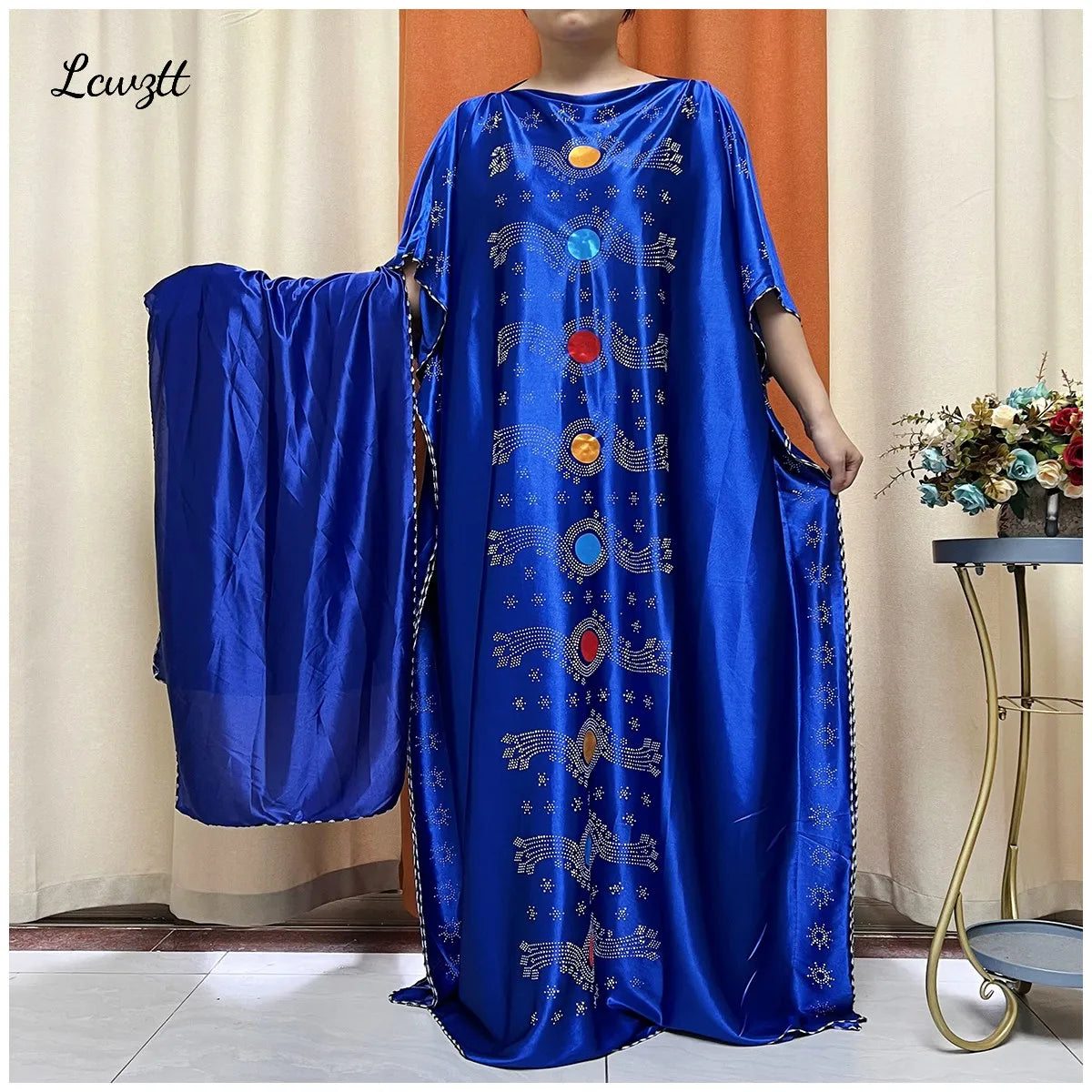 Quality Abaya For Women | Kaftan Clothing With Scarf | Women Silk Dress | MooMoo Dress For Luxury Women