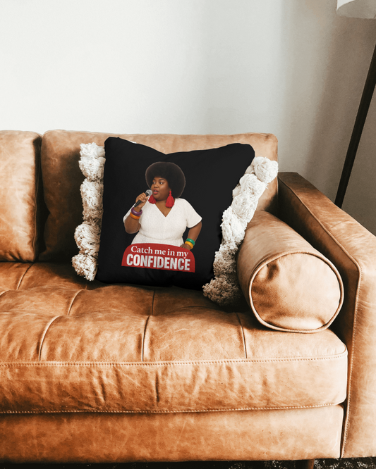 Confidence Throw Pillow, Bold Inspirational Cushion, Empowering Home Decor Accent, Motivational Gift Pillow, The Ameya Taylor Experience

