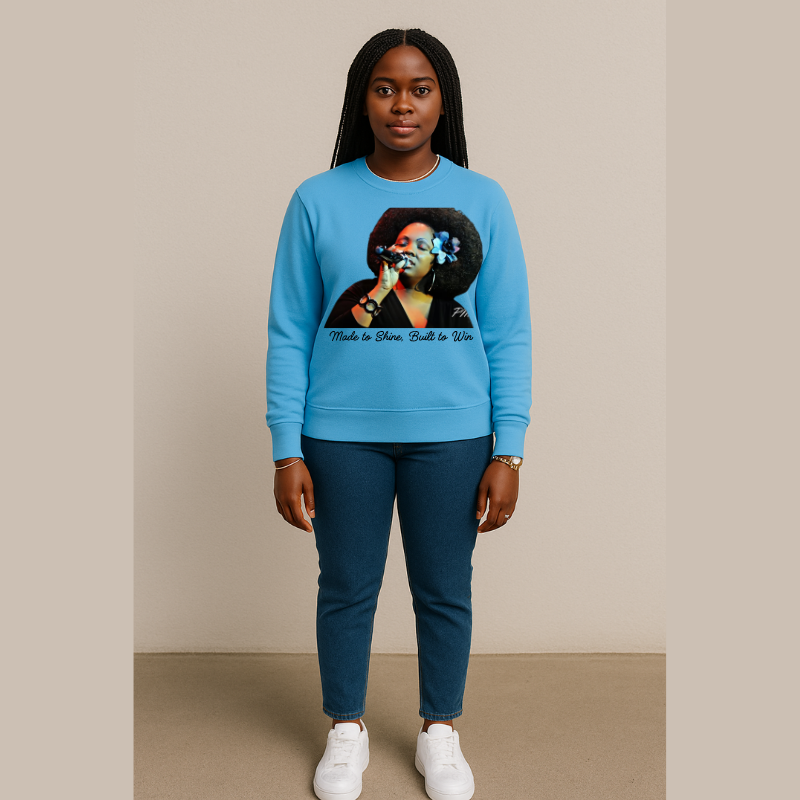 Made to Shine Sweatshirt, Inspirational Crewneck Pullover, Motivational Fleece Sweatshirt, Unisex Confidence Apparel