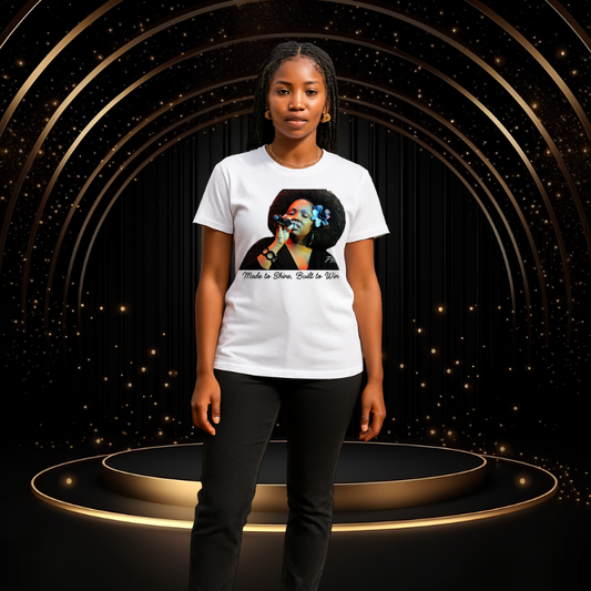 Motivational Graphic T-Shirt – 'Made to Shine, Built to Win' Unisex Winner Tee